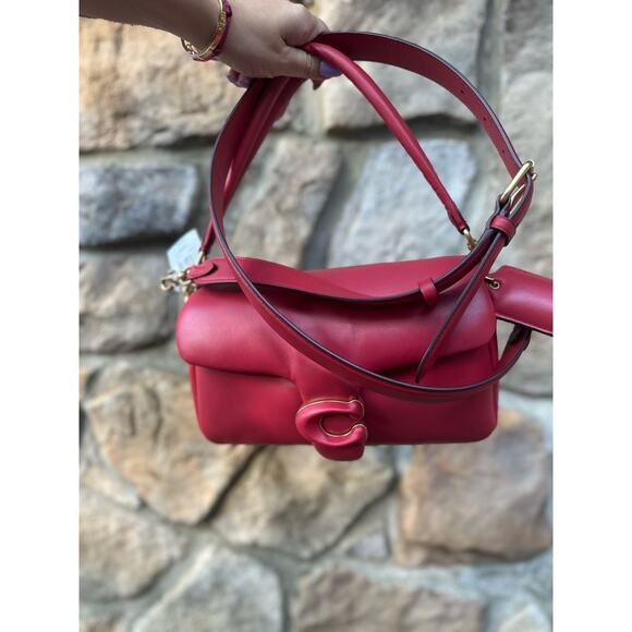 COACH NWT Leather Tabby Pink Pillow Rectangular Crossbody Bag - Picture 8 of 11